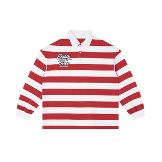 Color Block Stripe Polo Shirt