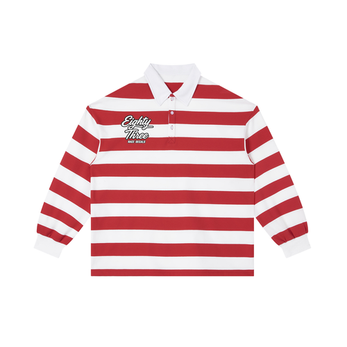 Color Block Stripe Polo Shirt