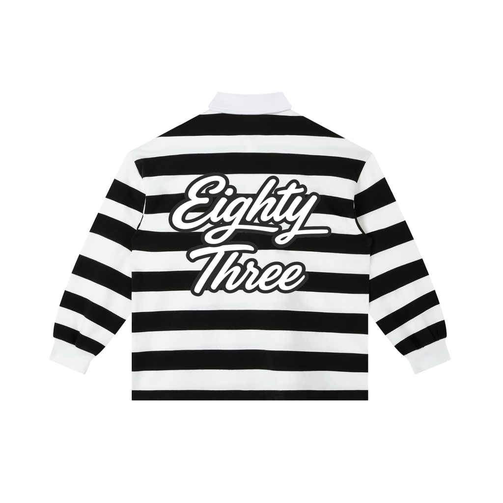 Color Block Stripe Polo Shirt