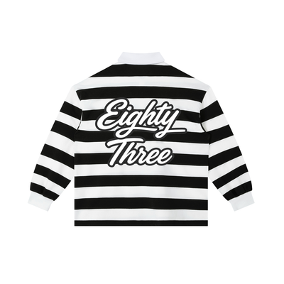 Color Block Stripe Polo Shirt