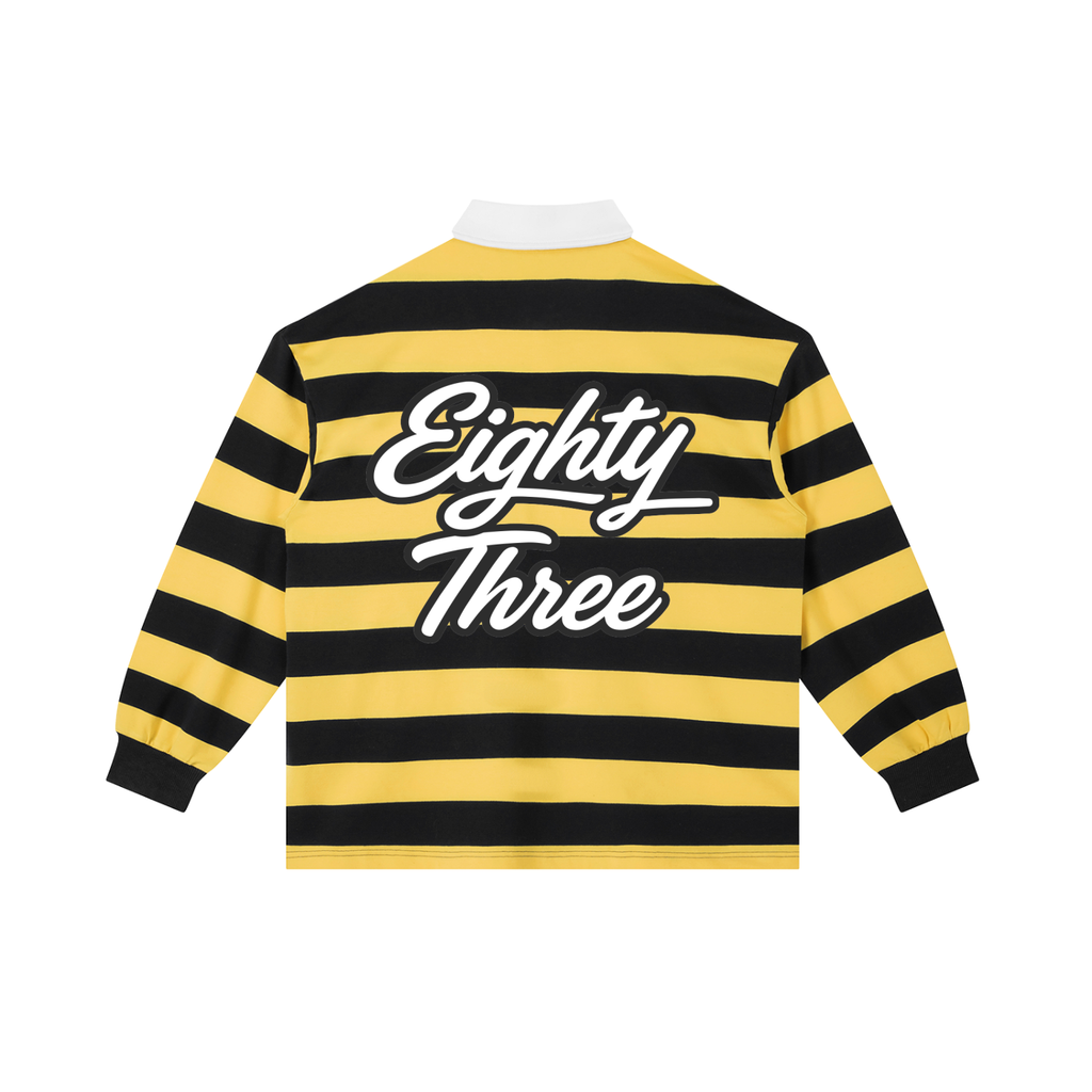 Color Block Stripe Polo Shirt