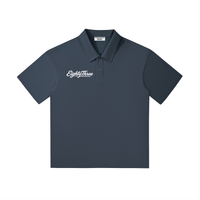 Drop Shoulder Short-Sleeve Polo