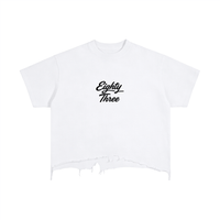 Vintage Wash Boxy Distressed Hem T-Shirt
