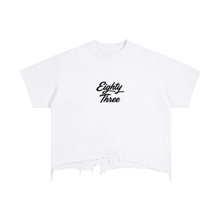 Vintage Wash Boxy Distressed Hem T-Shirt