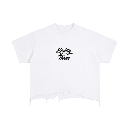 Vintage Wash Boxy Distressed Hem T-Shirt