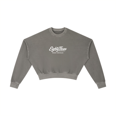 Vintage Washed Cropped Sweatshirt