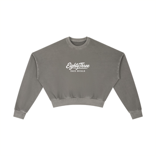 Vintage Washed Cropped Sweatshirt