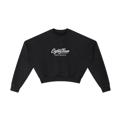Vintage Washed Cropped Sweatshirt