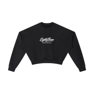 Vintage Washed Cropped Sweatshirt