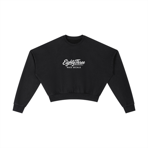Vintage Washed Cropped Sweatshirt