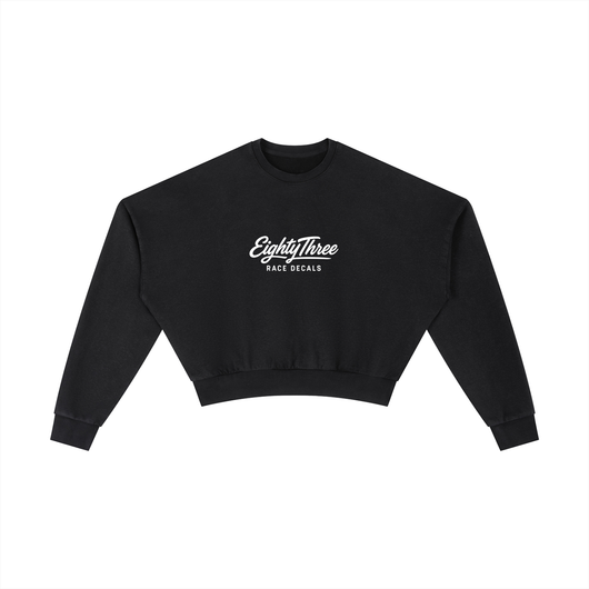 Vintage Washed Cropped Sweatshirt