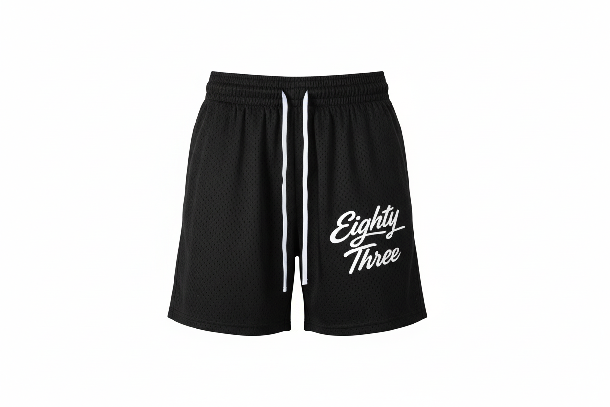 Mesh Drawstring Shorts