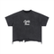 Vintage Wash Boxy Distressed Hem T-Shirt