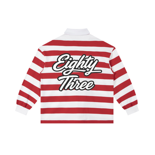 Color Block Stripe Polo Shirt