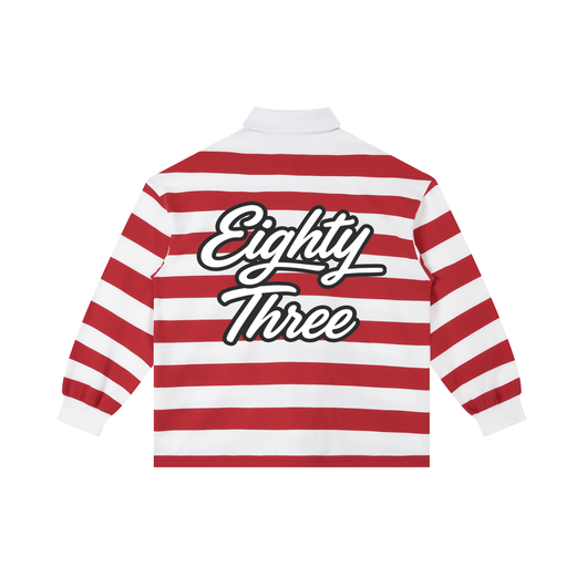 Color Block Stripe Polo Shirt