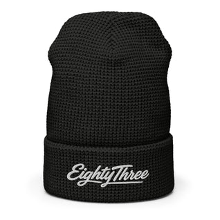 Waffle Beanie Black