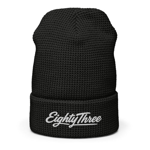 Waffle Beanie Black
