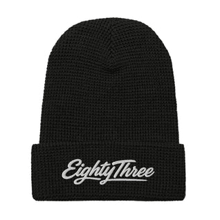 Waffle Beanie Black